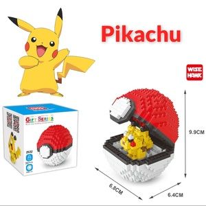 Pokémon Pikachu Pokeball 397pcs Nano Blocks